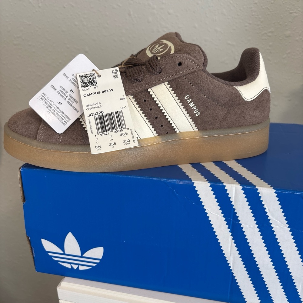 adidas Campus Brown and White Sneakers